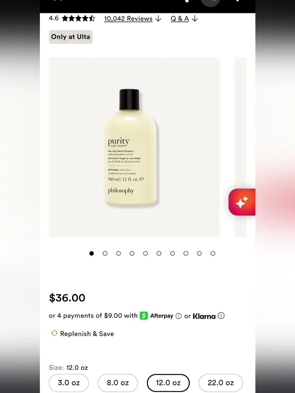 Philosophy one-step facial cleanser - 12 Oz